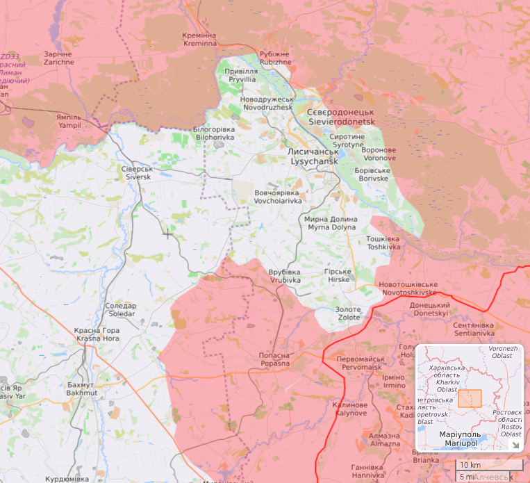 Карта фронту. Де наступають окупанти і як Україна відбиває їхні атаки