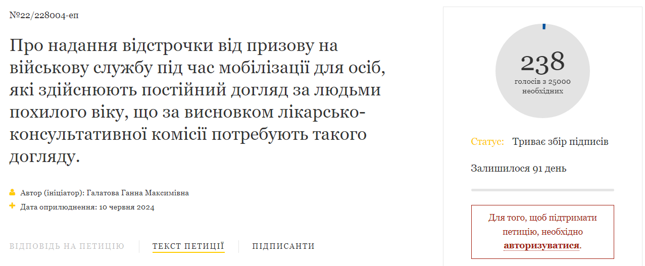 Чи дають українцям відстрочку від мобілізації для догляду за старшими родичами: що відомо