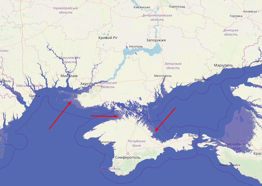 Часть Украины может уйти под воду: появилась карта затопления