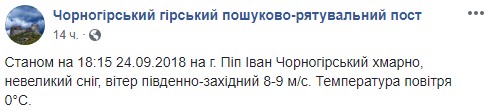 В Україні випав перший сніг