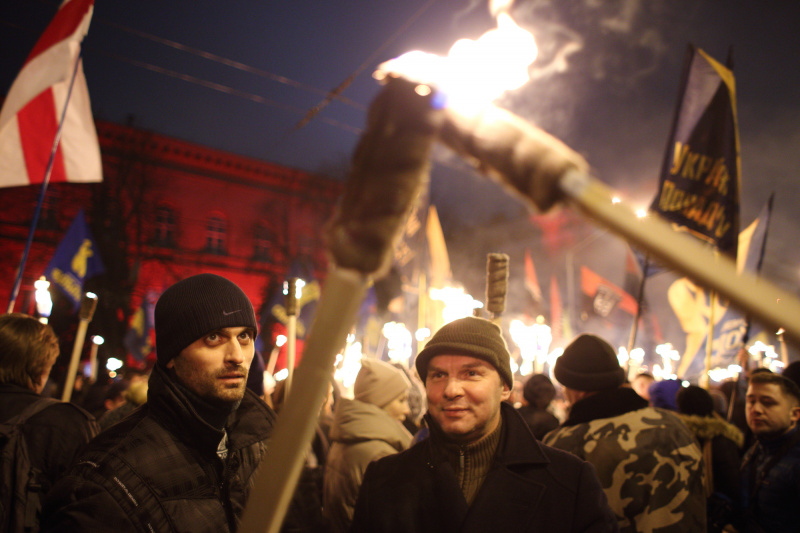 Марш бандеры. Степан Бандера митинги.