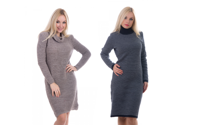 В'язані сукні - жіночність в зимову холоднечу