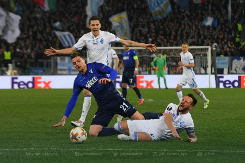 Лацио - Динамо 2-2: видео голов и обзор матча