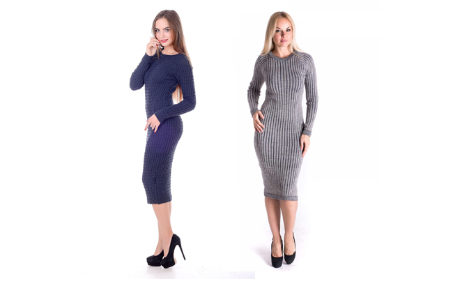 В'язані сукні - жіночність в зимову холоднечу