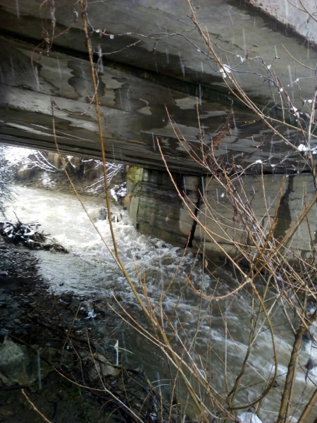 Паводок на Закарпатье: вода повредила бетонный мост