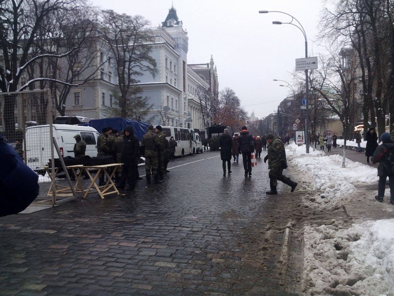 Протесты в Киеве: активисты у здания Нацбанка разошлись
