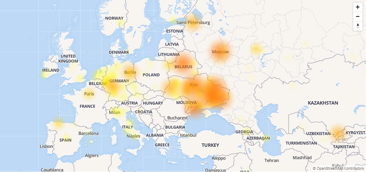 В работе Telegram произошел сбой