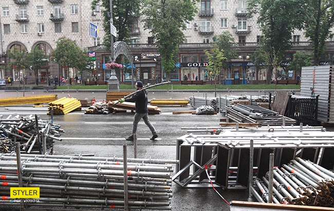 Монтаж сцены на "Фестивале чемпионов"