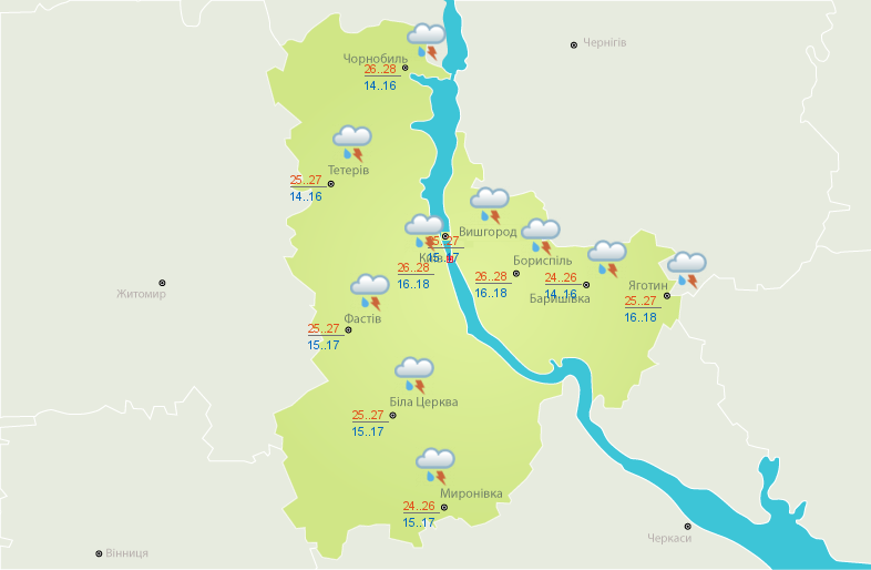 Тепло и грозы с дождями: какой будет погода в Украине сегодня