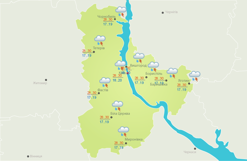 Жара и дожди с грозами: какой сегодня будет погода в Украине
