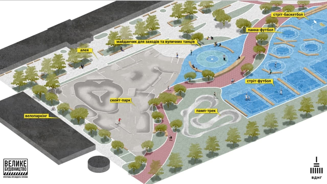У рамках "Великого будівництва" на ВДНГ починається створення сучасного урбан-парку