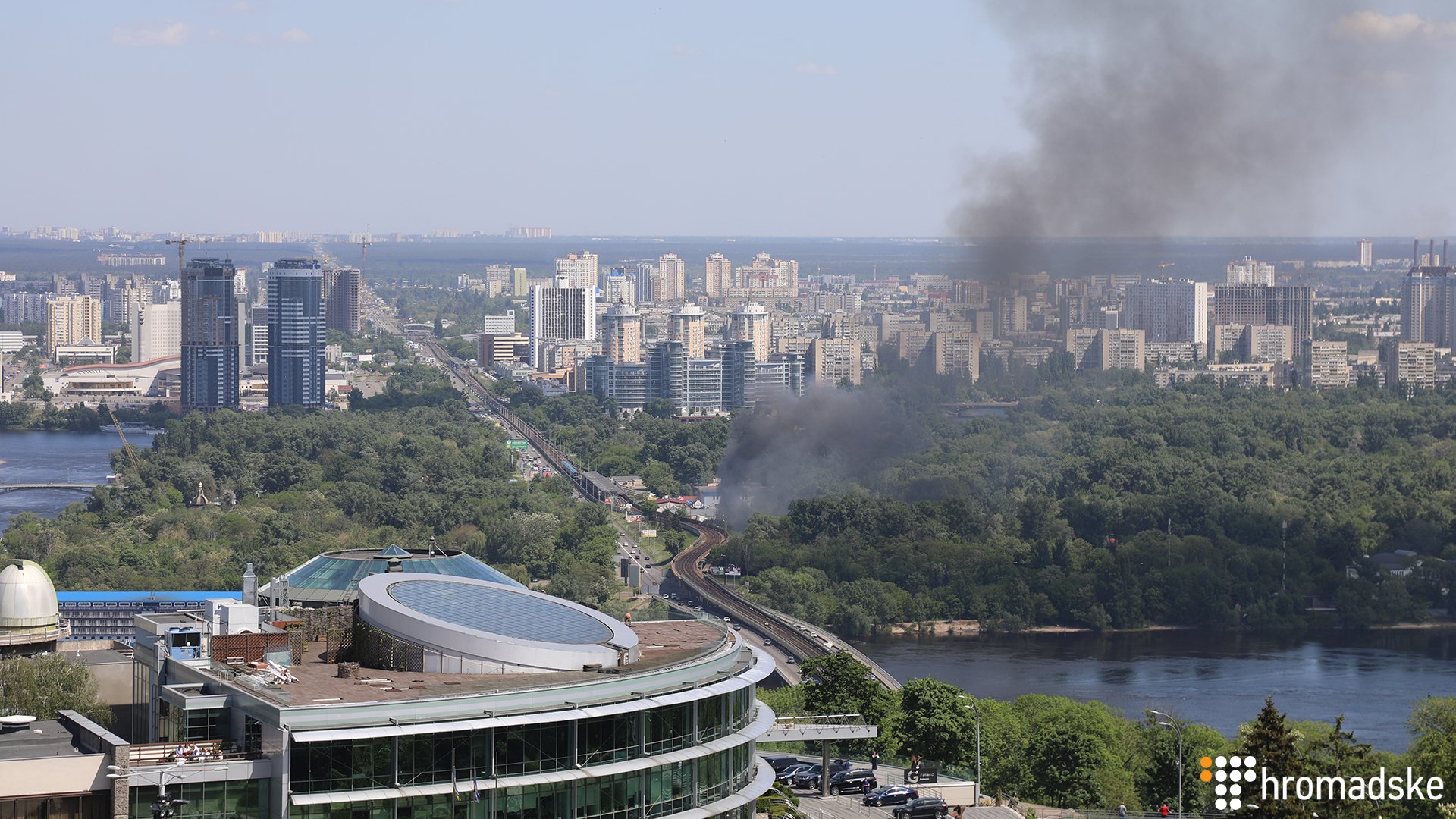 В киевском Гидропарке произошел пожар