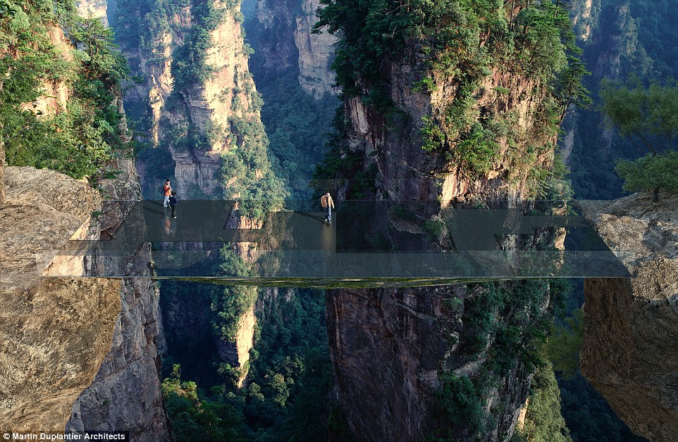 Китай побудує невидимий міст в горах "Аватар"