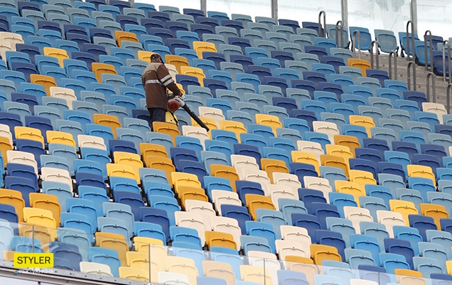 Ложа прессы на Олимпийском