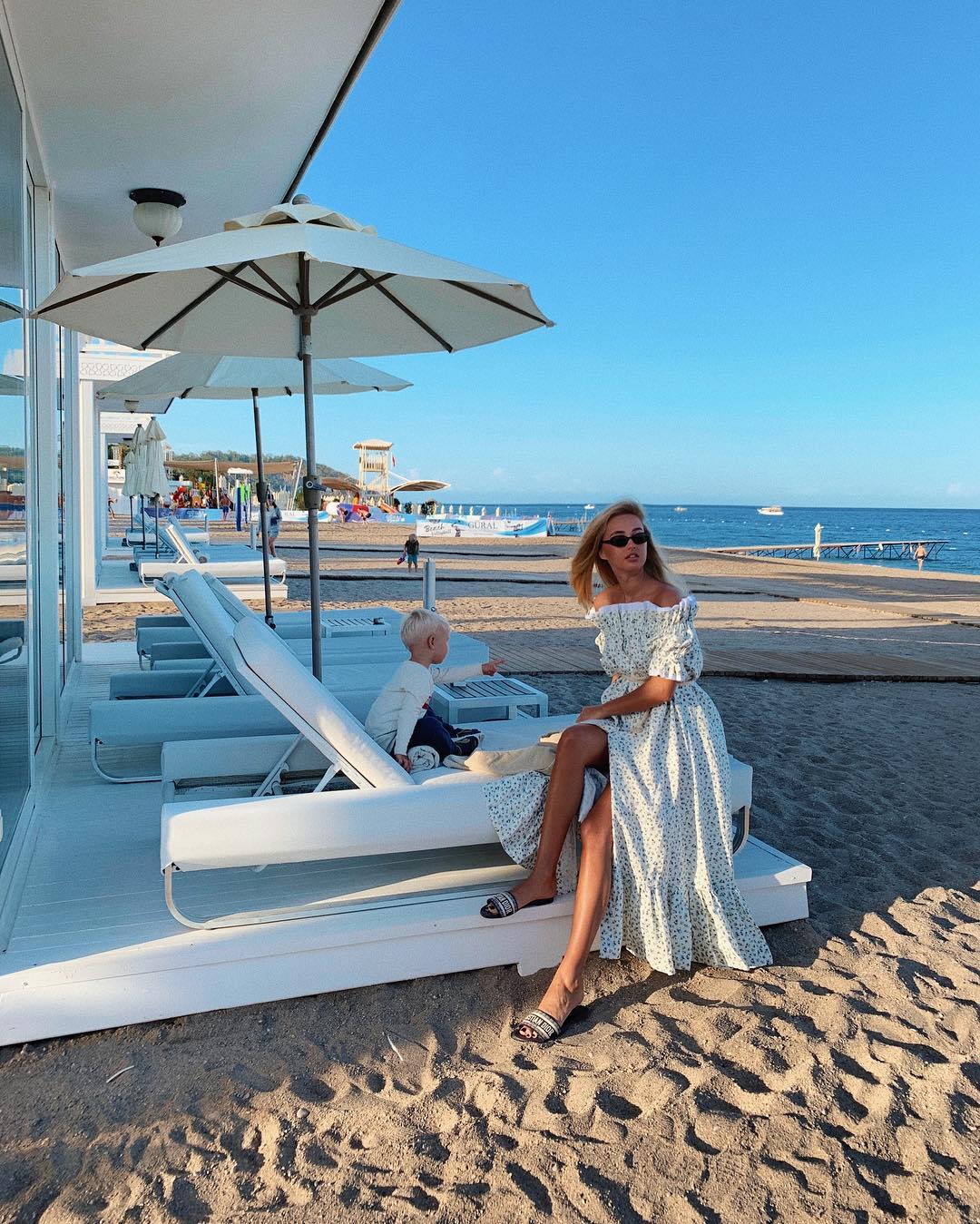 Алла Барановская с сыном Давидом