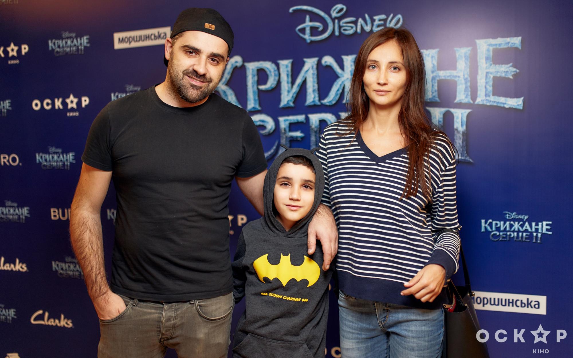 Санта Дімопулос, Анатоліч, Мирослава Ульяніна на прем'єрі мультфільму "Крижане серце 2" в Києві
