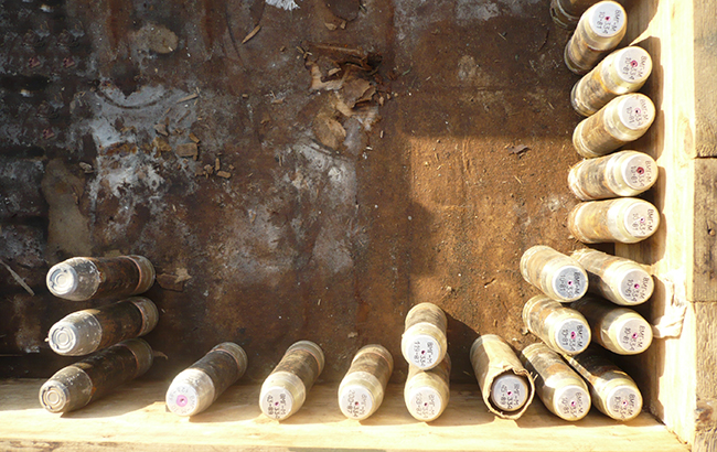 У Луганській області вилучено велику кількість боєприпасів