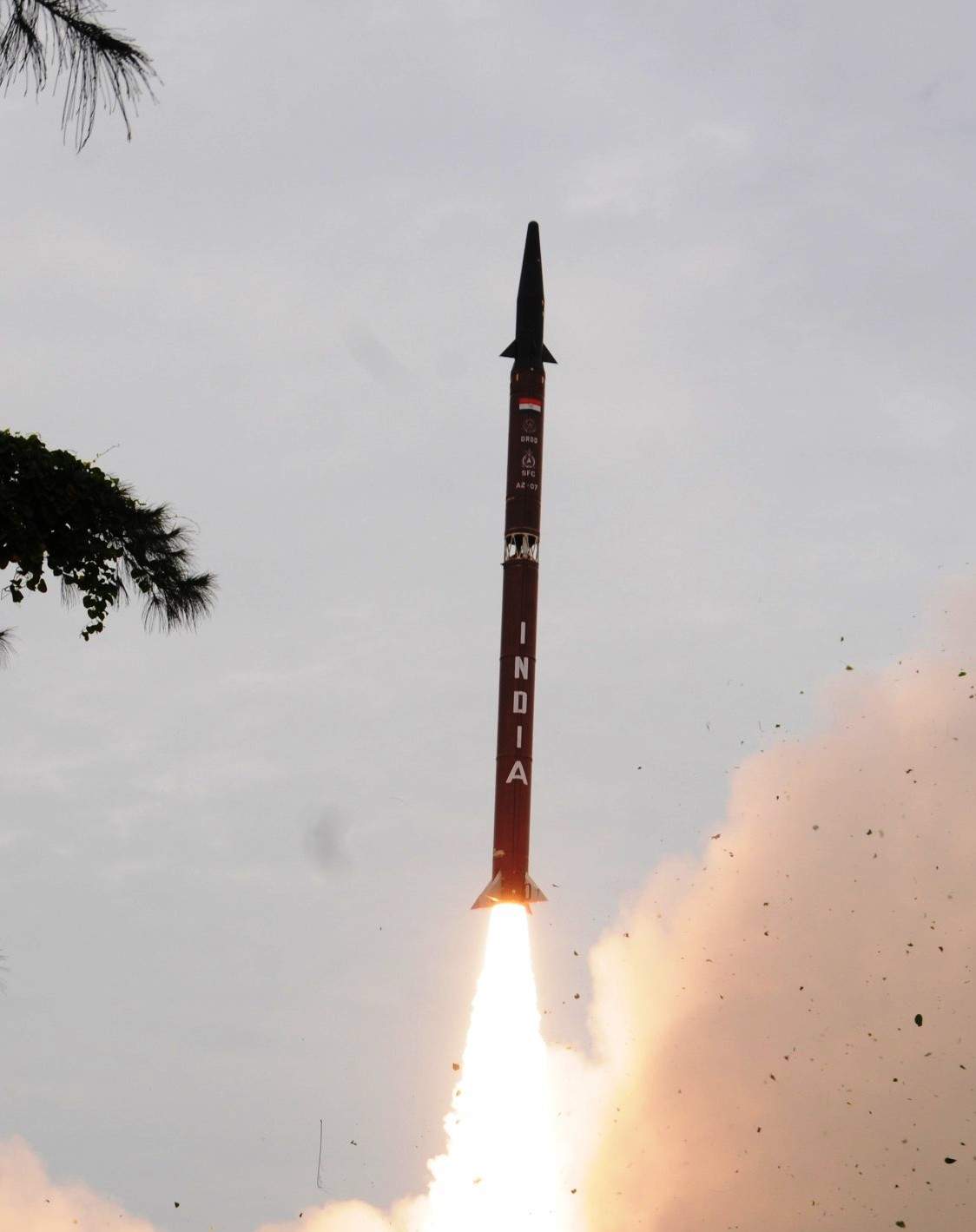 Индия осуществила успешный запуск баллистической ракеты