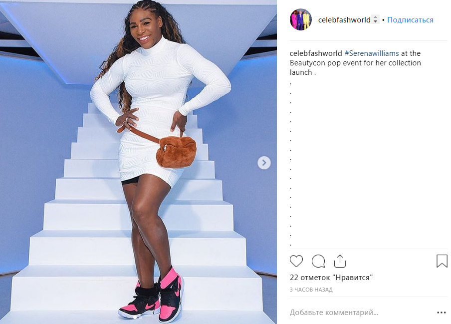 Серена Уильямс вышла на подиум в облегающем мини-платье