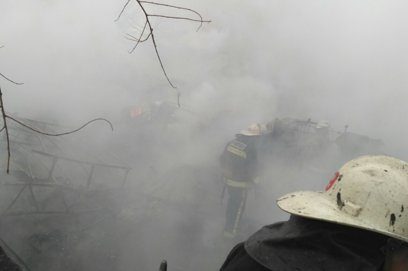 В результаті пожежі на шкірзаводі в Харкові загинули дві людини