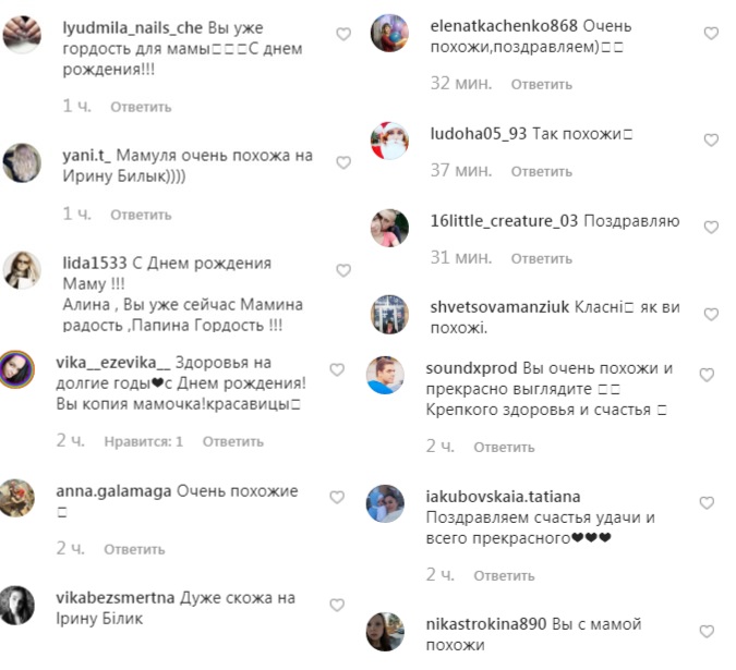 "Як ви схожі": Аліна Гросу зворушливо привітала маму з днем народження