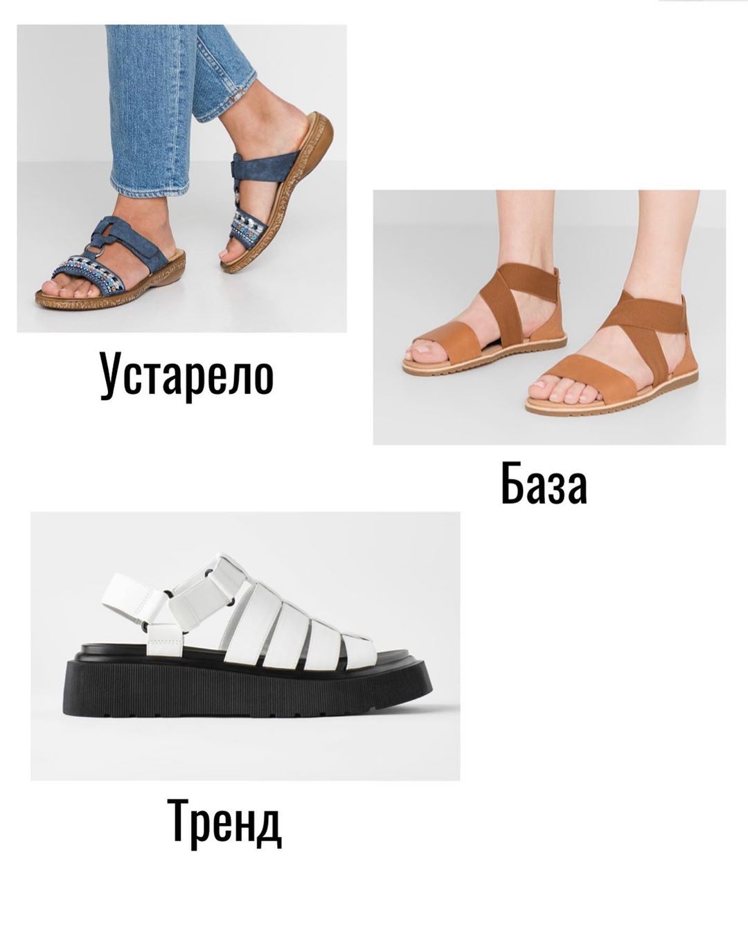 Вибираємо босоніжки на літо: стиліст розповіла про тренди і застарілі моделі