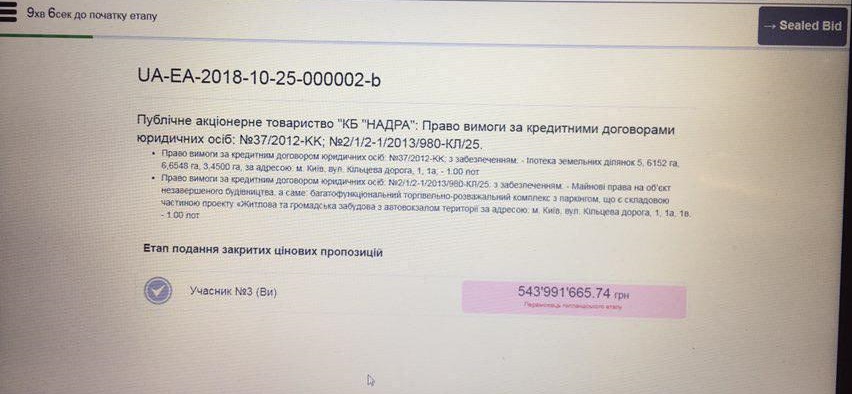 Переможець аукціону ProZorro оскаржить рішення ФГВФО про скасування результатів торгів