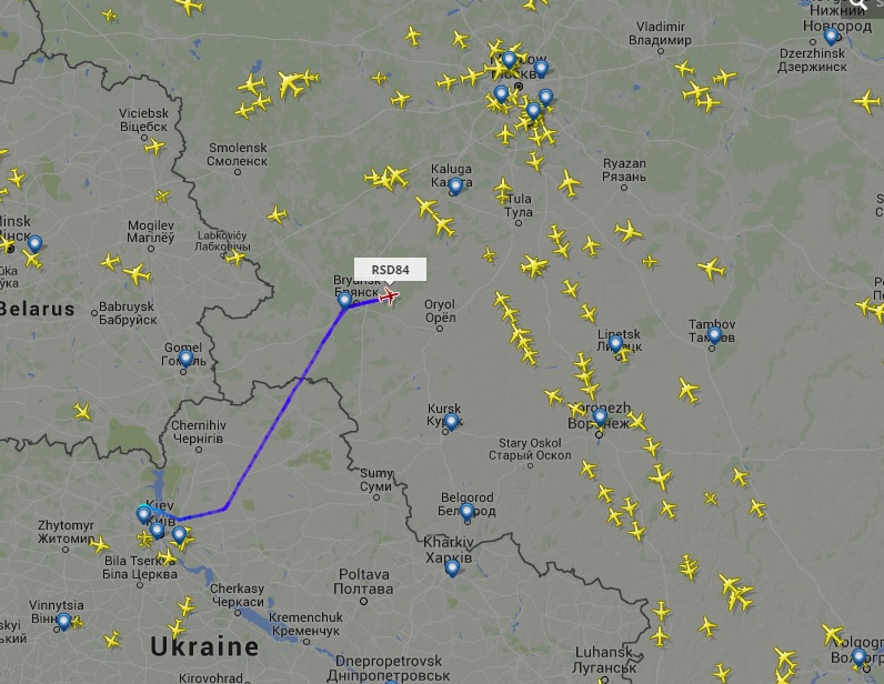 самолет с ГРУшниками уже над территорией РФ самолет, ГРУ