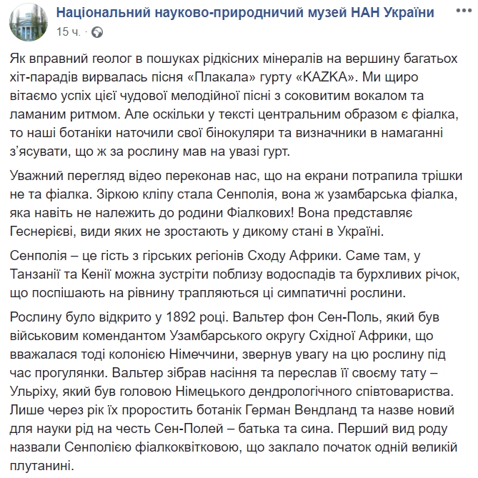 "Не та фиалка": ученые нашли ошибку в клипе группы KAZKA