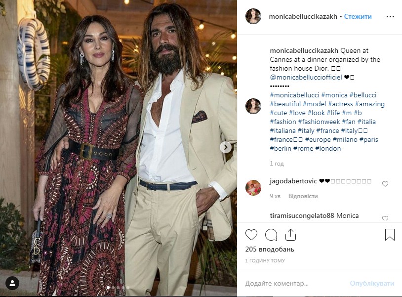 Це любов: 54-річна Моніка Беллуччі і 36-річний Ніколас Лефевр з'явилися в Каннах