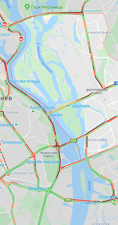 Київ скували пробки