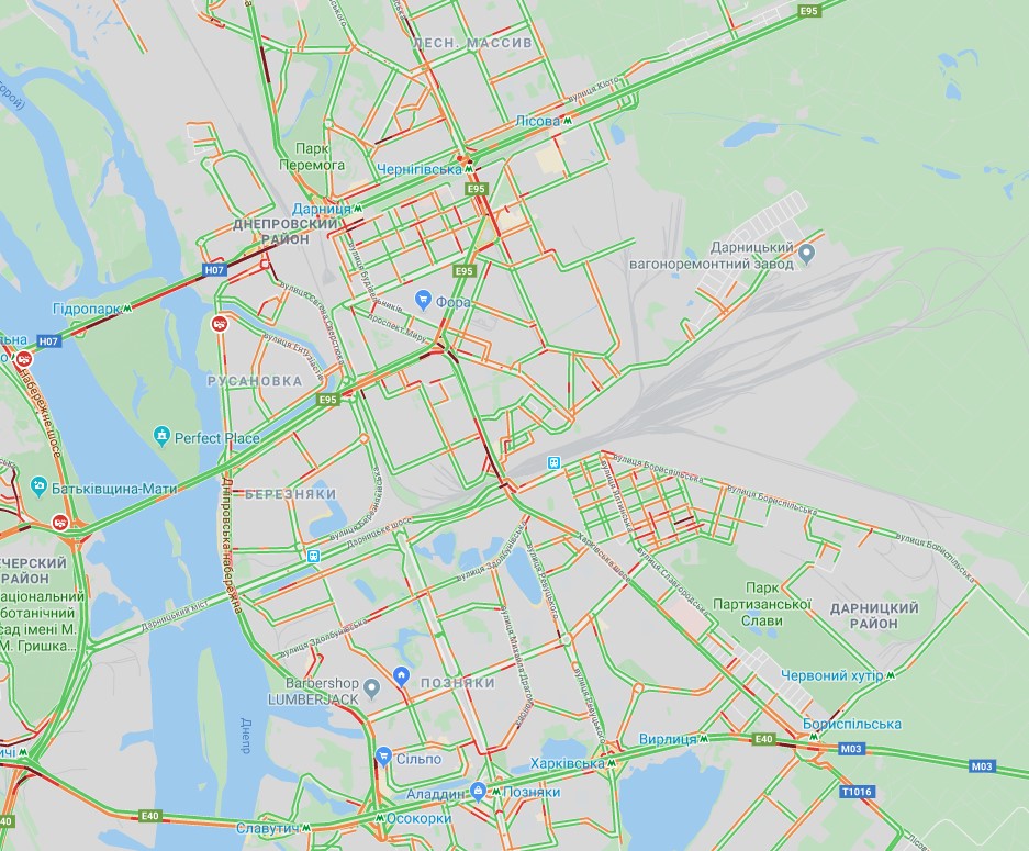 Киев сковали пробки