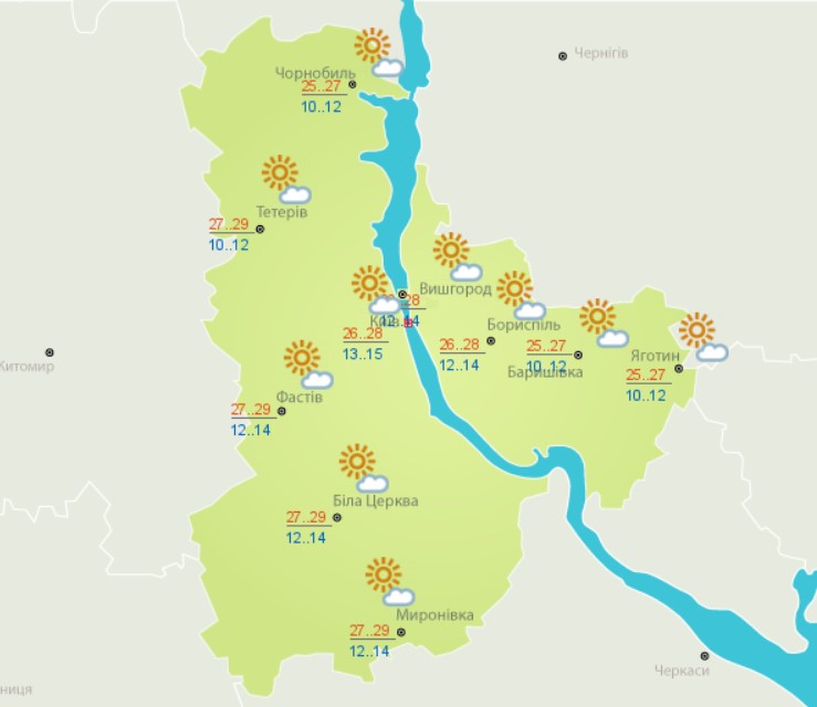 Сонячно і до +30: погода в Україні на сьогодні