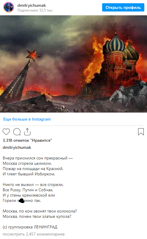 Український чемпіон розповів про істерику в мережі через пост з Кремлем