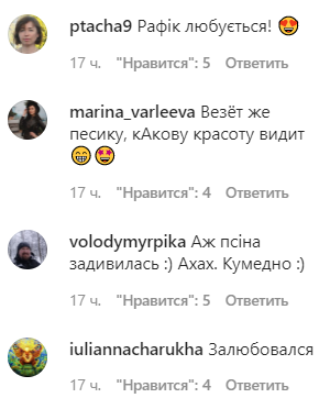 Леся Никитюк решила похвастаться идеальной фигурой, но главным героем фото стал ее пес