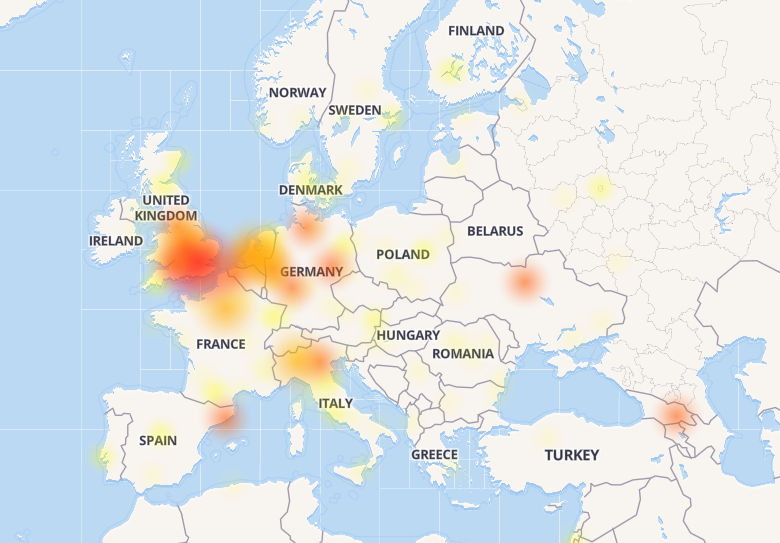 У Facebook стався збій