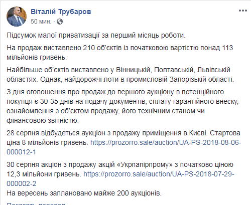 ФГИ выставил на продажу более 200 объектов малой приватизации