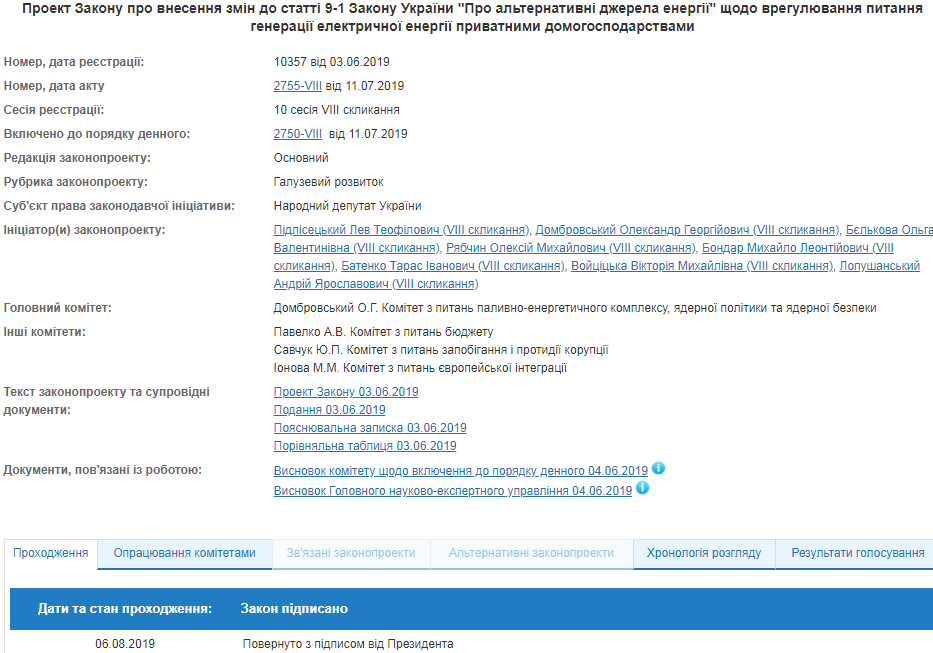 Зеленский подписал закон о расчете тарифа для домашних солнечных электростанций