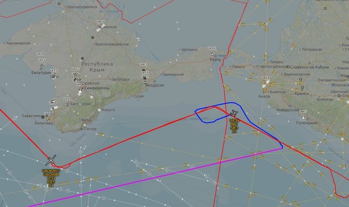 Самолет ВМС США провел разведку возле оккупированного Крыма