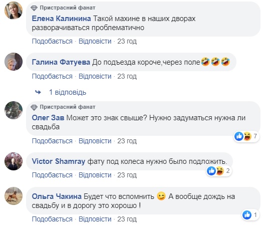 В Харькове свадебный лимузин застрял на футбольном поле: забавное видео