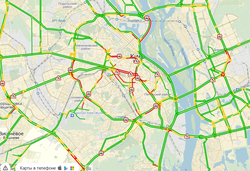 пробки, київ