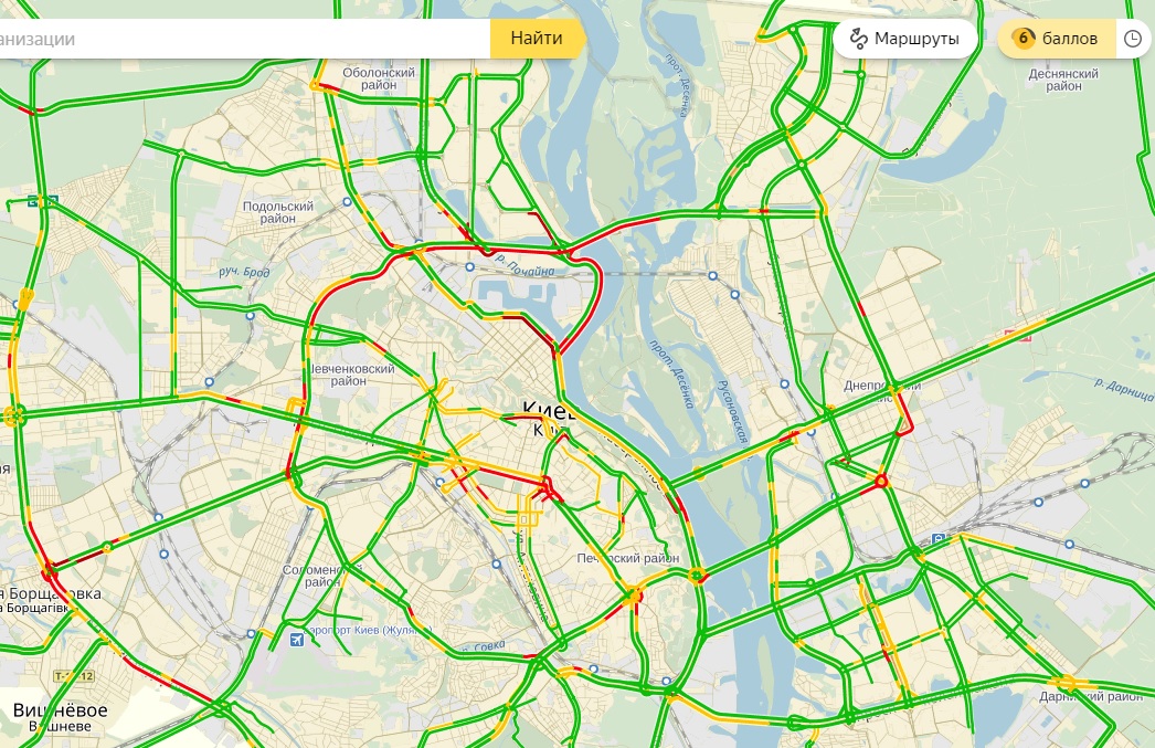 пробки, київ