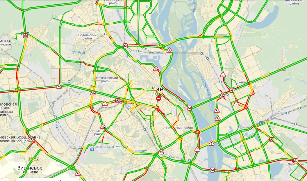 пробки, киев