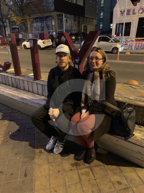 Івана Дорна зняли в Києві з маленьким сином