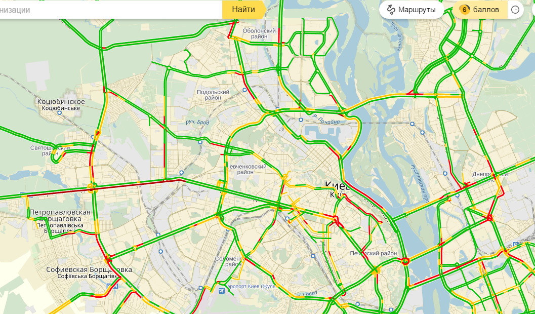 пробки, київ