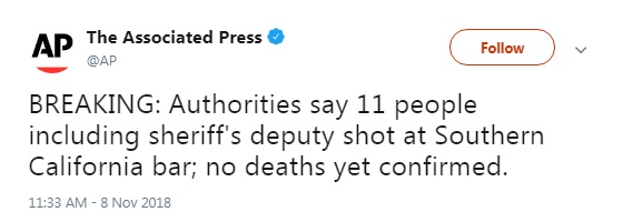 В результаті стрілянини під Лос-Анджелесом поранено 11 осіб