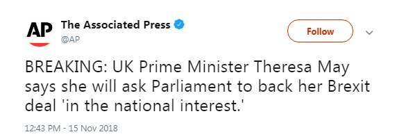 Мей попросить парламент підтримати угоду щодо Brexit