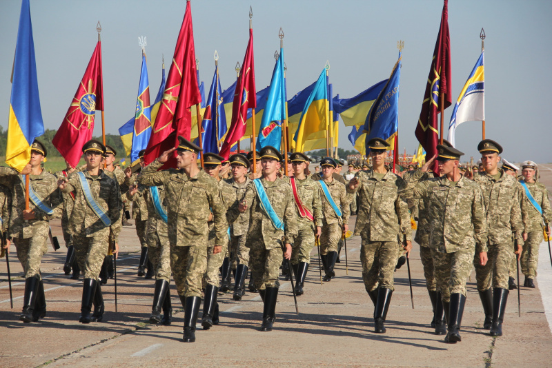 Українські військові провели першу репетицію параду на День Незалежності