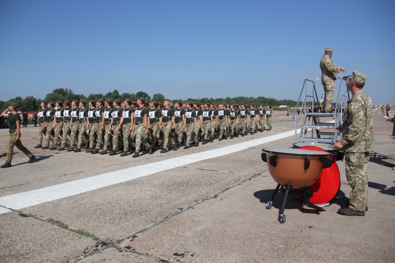 Українські військові провели першу репетицію параду на День Незалежності