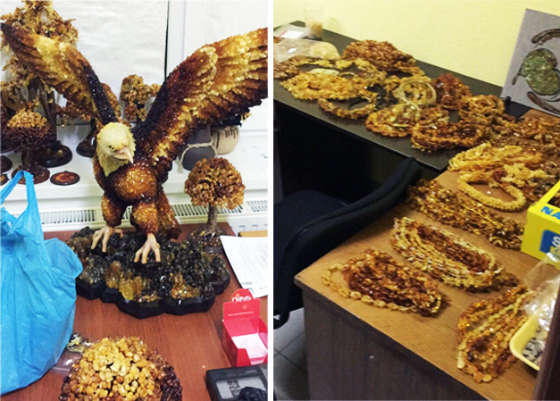 В Ровенской области изъяли 180 кг янтаря